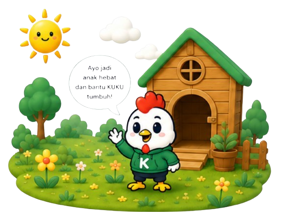 KUKU di habitat yang hangat dan menyenangkan